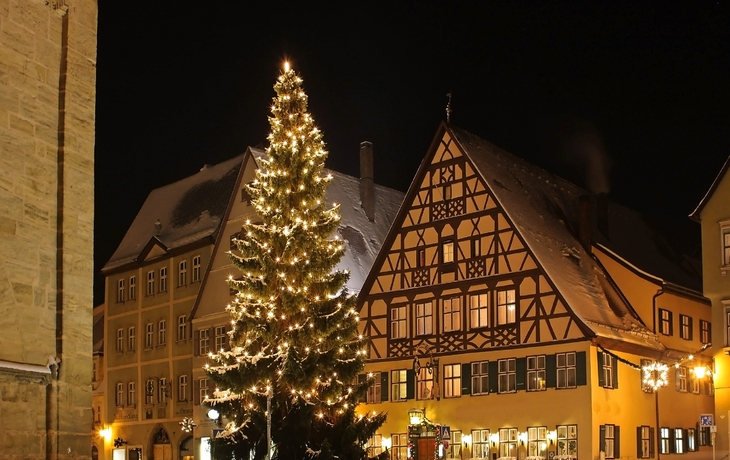 Weihnachtsmarkt in Dinkelsbühl, Deutschland