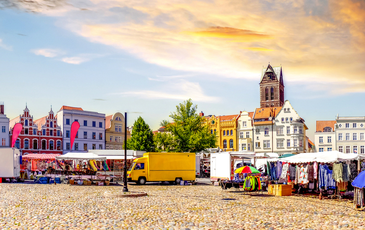 Altstadt von Wismar an der Ostsee