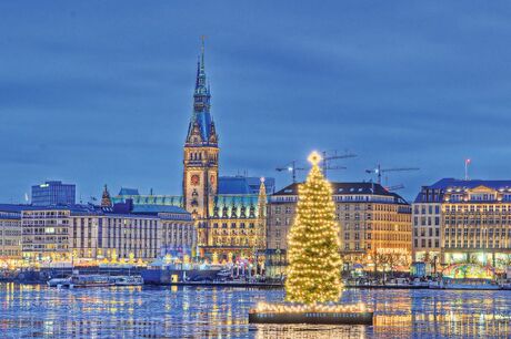 weihnachtliches Hamburg, Deutschland