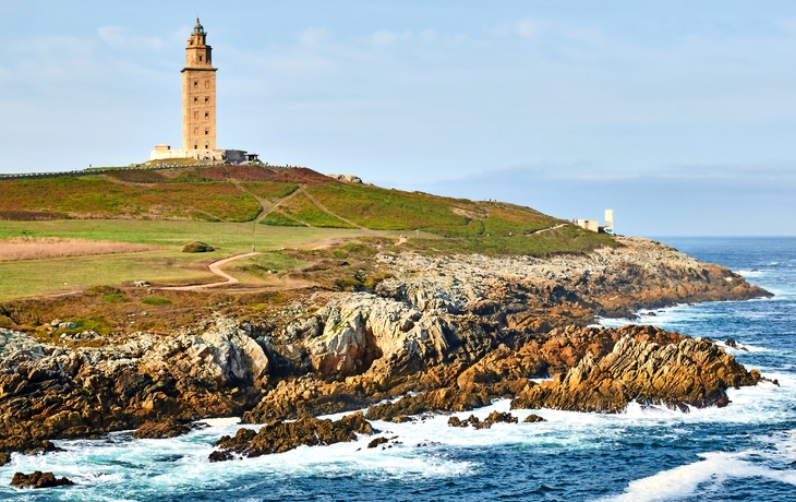 Herkules-Leuchtturm. Ein Coruna, Spanien