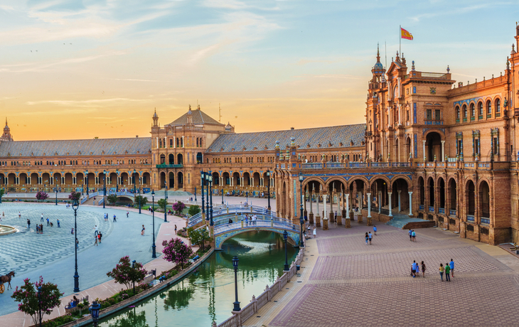 Plaza de España in Sevilla, Spanien