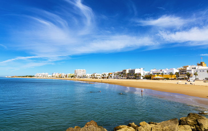 Strand in Rota in Andalusien